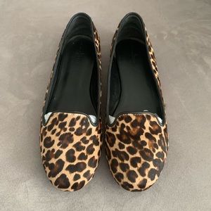 Cole Haan Leopard Calf Hair Loafers size 10